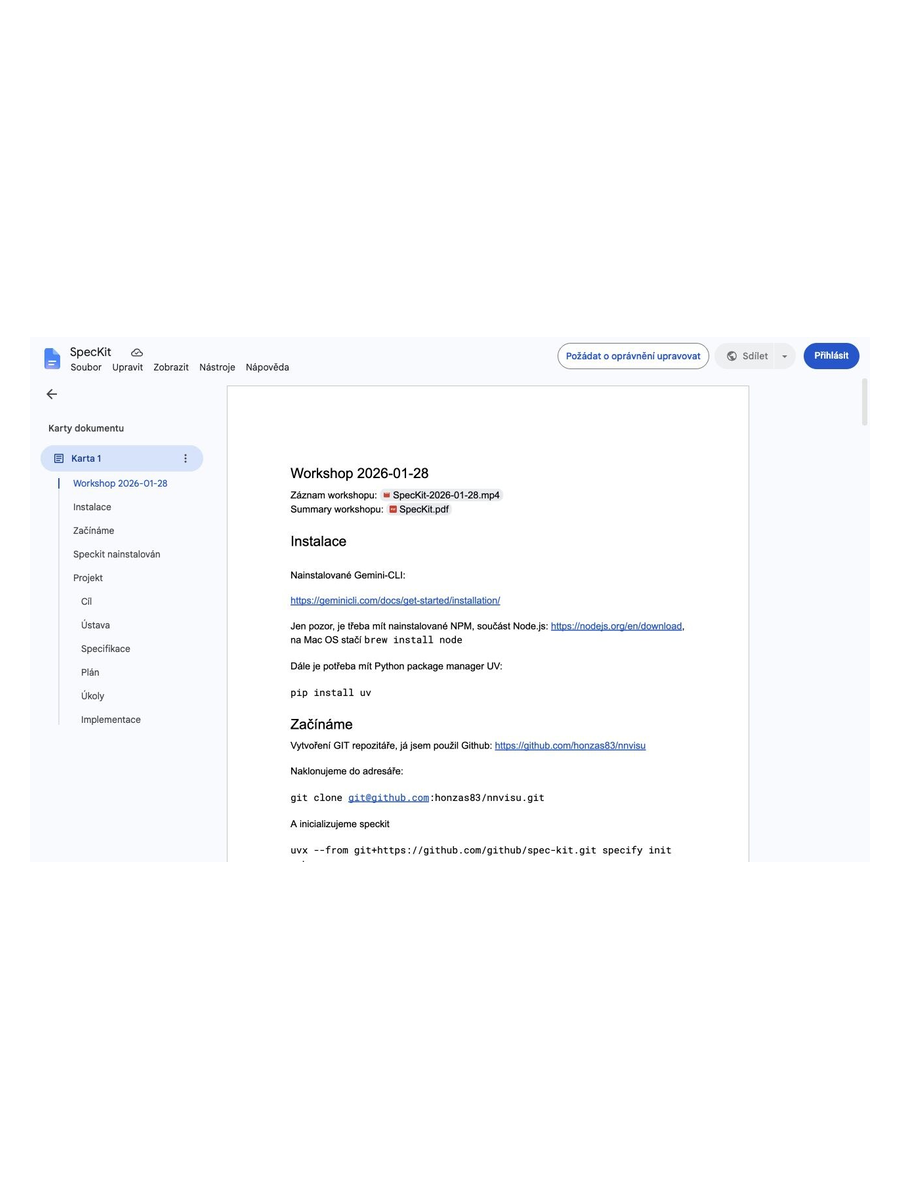 Portrétní náhled materiálu k workshopu SpecKit